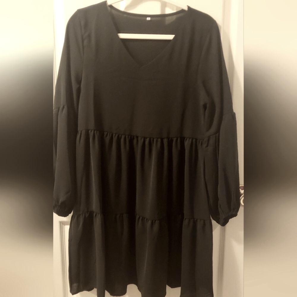 Black mini dress